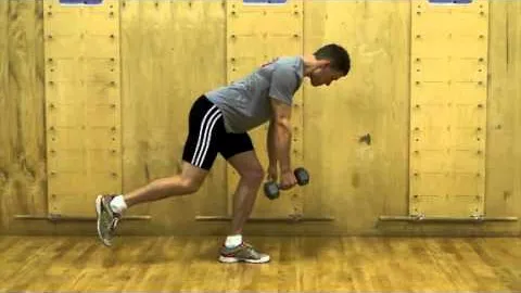 Single leg dumbbell row