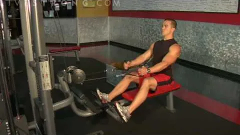 Seated cable row