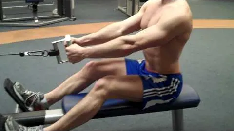 Seated cable row