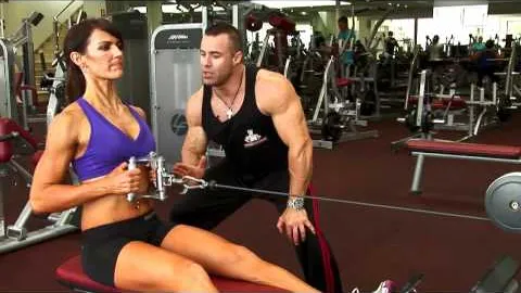 Seated cable row