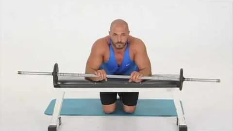 Barbell Reverse Wrist Curls off Bench