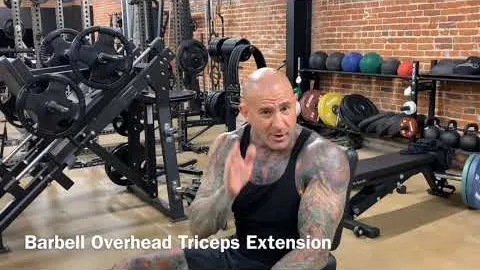 Barbell Overhead Triceps Extension