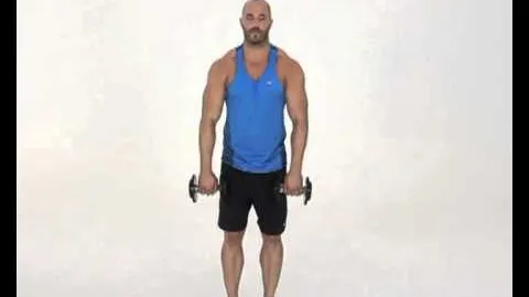 Dumbbell Upright Rows Wide Overhand Grip