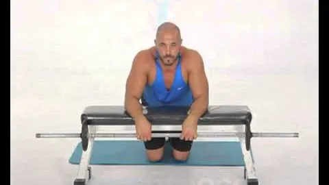 Barbell Reverse Wrist Curls off Bench