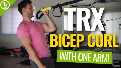 Single Arm Biceps Curl TRX