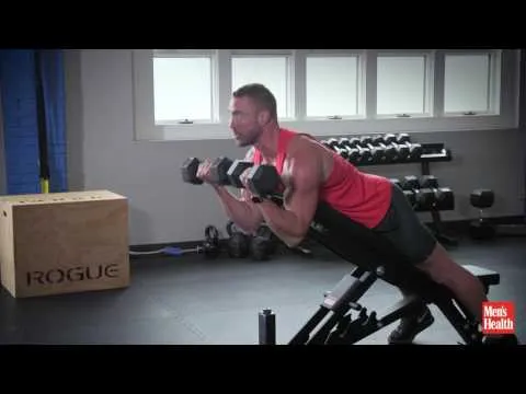 Prone Incline Curl With Dumbbells (Spider Curl)