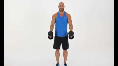 Standing Dumbbell Front Raise Neutral Grip