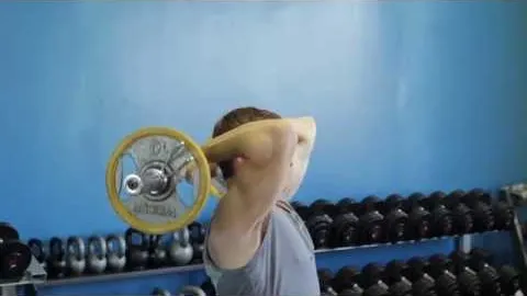 Barbell Overhead Triceps Extension