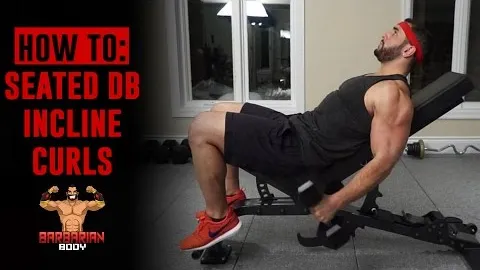 Seated Incline Dumbbell Bicep Curl